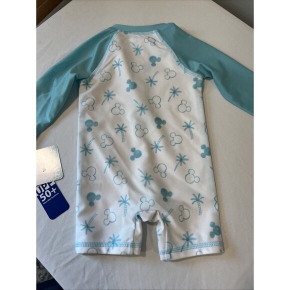 Disney Mickey Baby Rashguard Swim One Piece, Baby Girl Boy 12 Month, NWT UPF 50+ - Picture 5 of 5